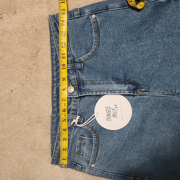 Princess Polly Dark Wash Flare Jeans sz 8 - Picture 8 of 8